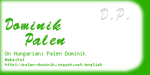 dominik palen business card
